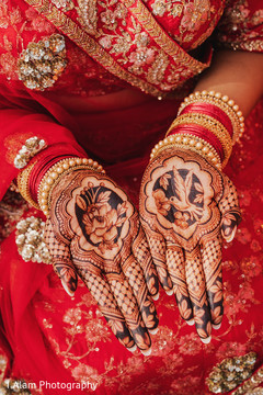 Indian bride showing her stunning mehndi design. Indian bride showing her stunning mehndi design.