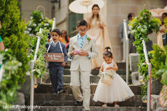 Kids making their entrance. Kids making their entrance.