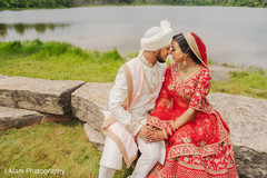 Indian bride and groom having a romantic moment. Indian bride and groom having a romantic moment.