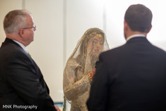 Dazzling indian bride reading her vows Dazzling indian bride reading her vows