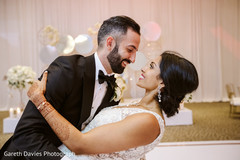 Lovely indian bride and groom's dance. Lovely indian bride and groom's dance.