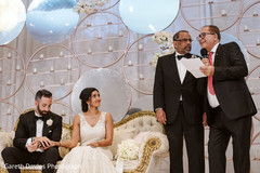 Maharani and Raja wedding reception speech scene. Maharani and Raja wedding reception speech scene.