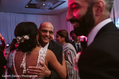 Cheerful indian wedding reception dance. Cheerful indian wedding reception dance.