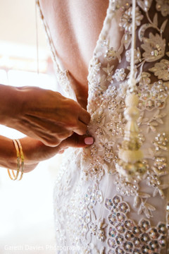 Closeup capture of maharani's wedding dress. Closeup capture of maharani's wedding dress.