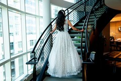 Amazing Indian bride on her wedding reception outfit. Amazing Indian bride on her wedding reception outfit.