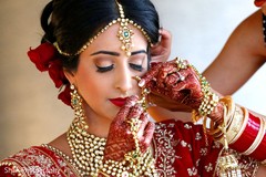 Maharani getting her nose ring on. Maharani getting her nose ring on.