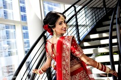 Glamorous Indian bride posing for photo session. Glamorous Indian bride posing for photo session.