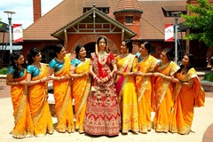 Glamorous indian bride and bridesmaids capture. Glamorous indian bride and bridesmaids capture.