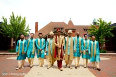 Graceful indian groom with groomsmen photo session. Graceful indian groom with groomsmen photo session.
