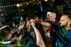 Joyful Indian pre-wedding celebration. Joyful Indian pre-wedding celebration.