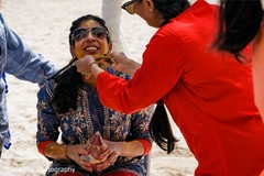 Indian bride holding the decorated nariyal. Indian bride holding the decorated nariyal.
