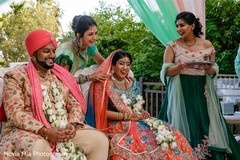 Indian bride and groom walking at ceremony rituals. Indian bride and groom walking at ceremony rituals.