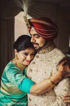 Raja and his mother having a tender moment. Raja and his mother having a tender moment.