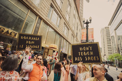 Guests having an awesome time during baraat. Guests having an awesome time during baraat.