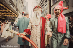 Indian groom during the baraat. Indian groom during the baraat.