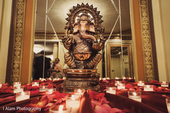 Statue of Ganesha at the Indian wedding venue. Statue of Ganesha at the Indian wedding venue.