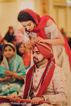 Indian groom and special guest during the nuptials. Indian groom and special guest during the nuptials.
