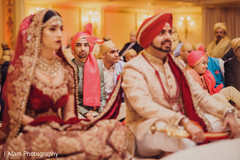 The gorgeous couple during the Indian wedding. The gorgeous couple during the Indian wedding.
