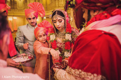 Stunning Indian bride during the celebration. Stunning Indian bride during the celebration.
