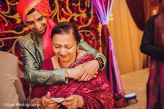 Indian wedding guest during the ceremony. Indian wedding guest during the ceremony.