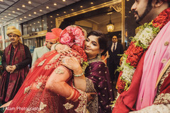 Indian bride with special guest. Indian bride with special guest.