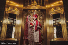Indian bride and groom posing for pictures. Indian bride and groom posing for pictures.