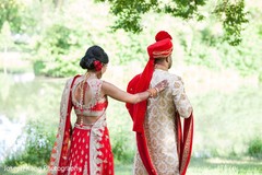 Indian bride and groom about to meet. Indian bride and groom about to meet.