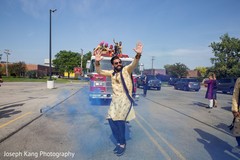 Groomsman having a great time during baraat. Groomsman having a great time during baraat.
