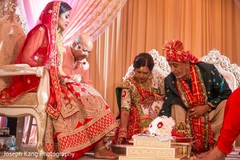 Indian bride during the nuptials. Indian bride during the nuptials.