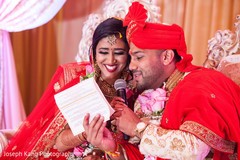Raja and Maharani during vows. Raja and Maharani during vows.