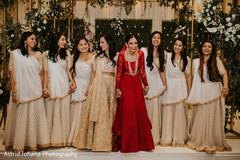 Maharani with the beautiful bridesmaids. Maharani with the beautiful bridesmaids.