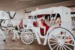 Indian newlyweds on their carriage. Indian newlyweds on their carriage.