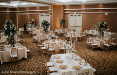 Table setup details at the reception venue. Table setup details at the reception venue.