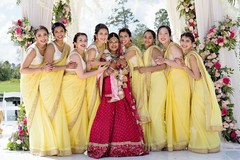 Marvelous indian bride with bridesmaids capture Marvelous indian bride with bridesmaids capture