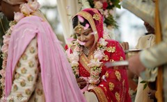 Sweet indian bride at her wedding ceremony Sweet indian bride at her wedding ceremony