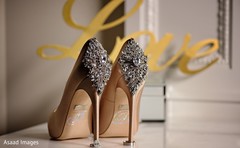 Stunning Indian bridal ceremony shoes and rings. Stunning Indian bridal ceremony shoes and rings.