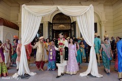 Indian groom getting ready to baraat Indian groom getting ready to baraat