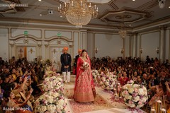 Ravishing indian bride making her entrance to wedding ceremony Ravishing indian bride making her entrance to wedding ceremony