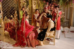 Sweet indian couple at their wedding ceremony Sweet indian couple at their wedding ceremony