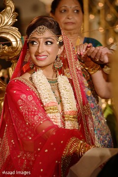Lovely indian bride portrait at her wedding ceremony Lovely indian bride portrait at her wedding ceremony