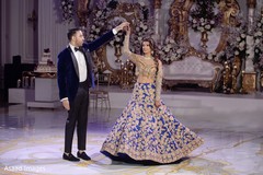 Indian lovebirds having their first dance Indian lovebirds having their first dance
