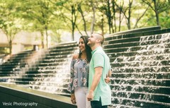 Enchanting Indian couple at the park capture. Enchanting Indian couple at the park capture.
