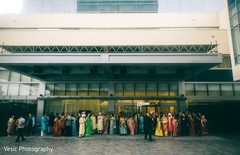 Indian wedding guests waiting for groom. Indian wedding guests waiting for groom.
