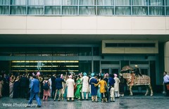 Indian groom's baraat procession. Indian groom's baraat procession.