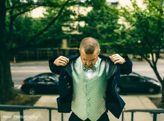 Charming Indian groom on his wedding outfit. Charming Indian groom on his wedding outfit.