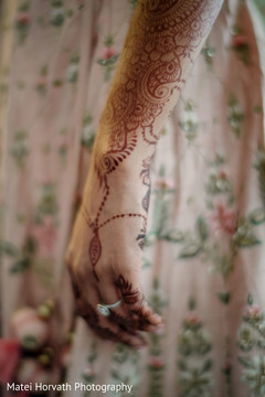 Indian bride wedding ring and mehndi art. Indian bride wedding ring and mehndi art.