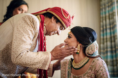 Lovely Maharani with her father. Lovely Maharani with her father.