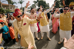 Maharani's father during the baraat. Maharani's father during the baraat.