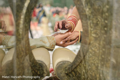Indian couple's hands during the wedding ceremony. Indian couple's hands during the wedding ceremony.