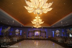 Overview of the Indian wedding reception salon. Overview of the Indian wedding reception salon.